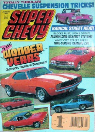 SUPER CHEVY 1990 JAN - CORVETTES, NOVAS, CAMAROS